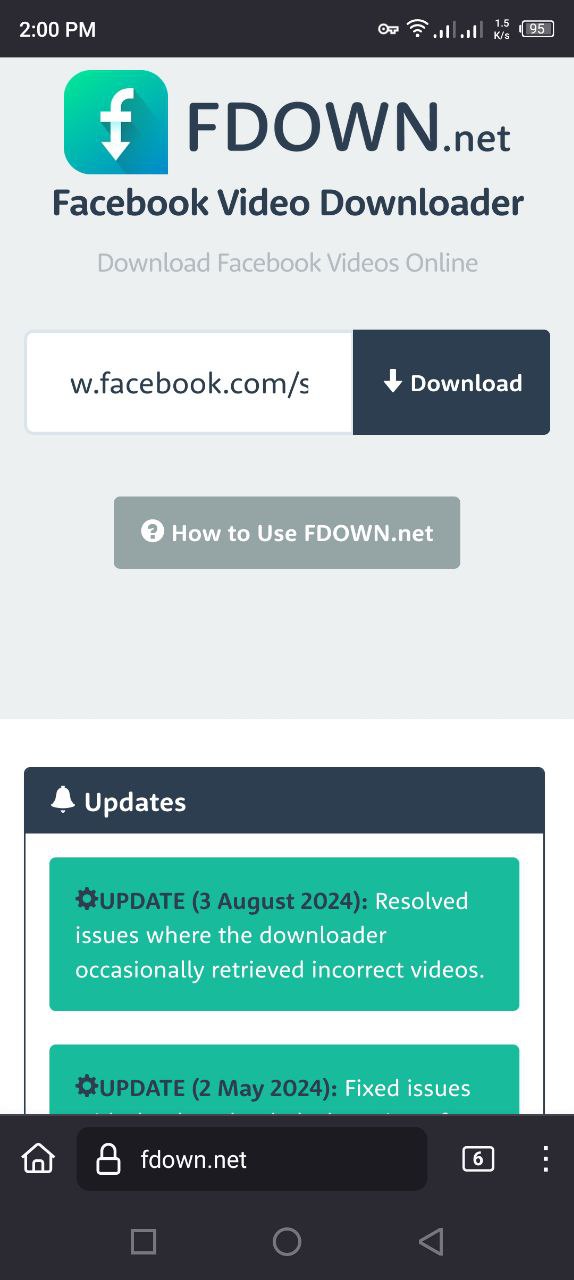 Online Facebook Downloader FDOWN