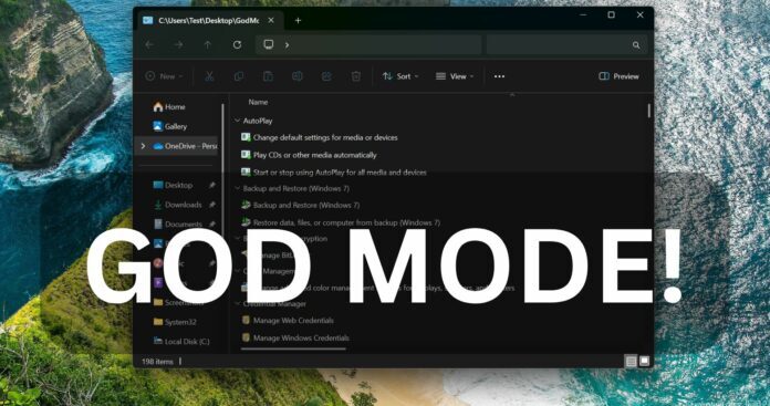 Microsoft ‘God Mode’ Tetap akan Rilis di Windows 11 24H2?