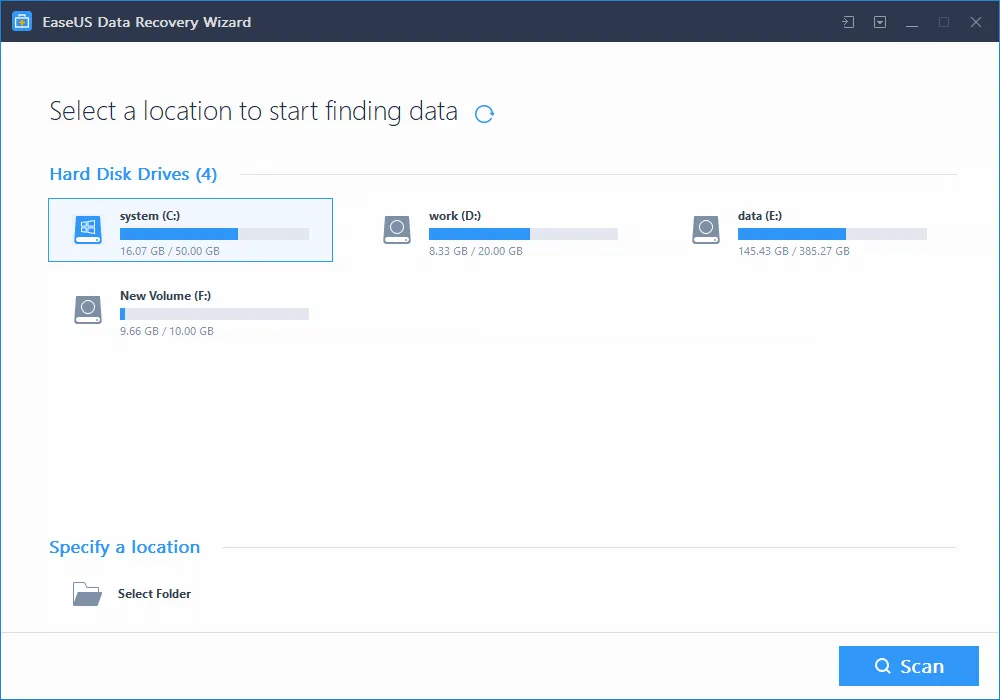 Download EaseUS Data Recovery Wizard