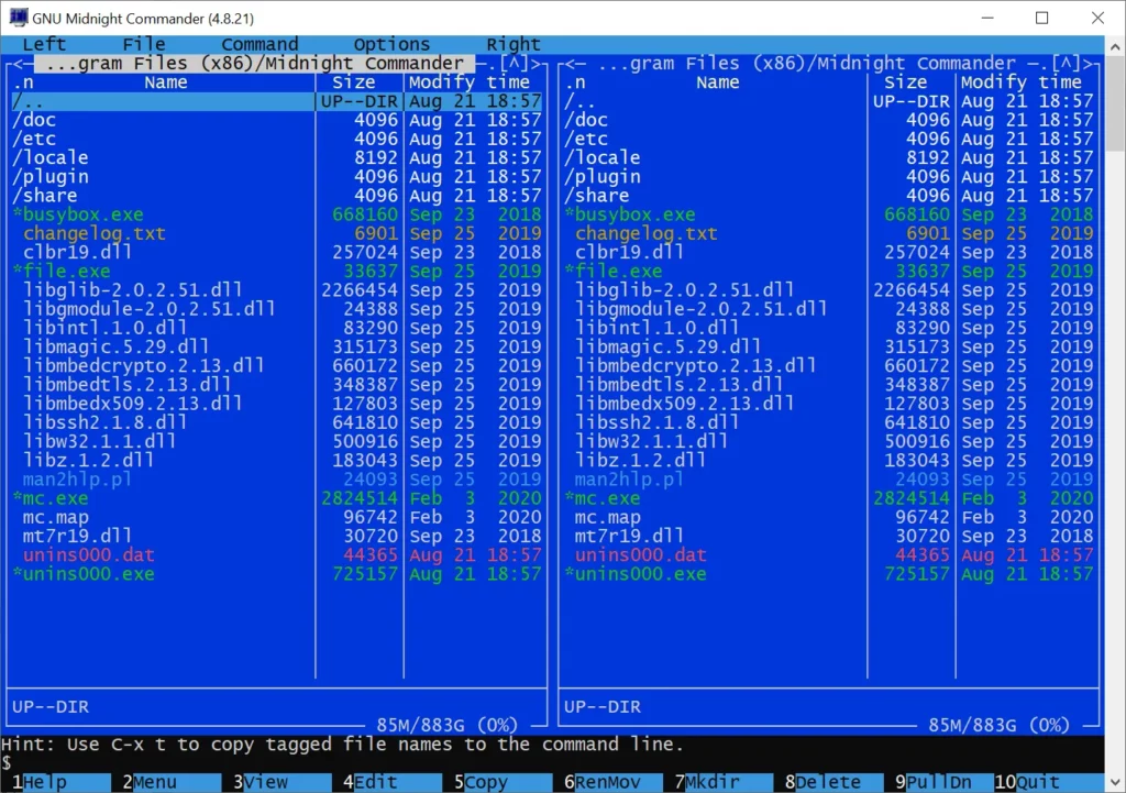 Download Midnight Commander