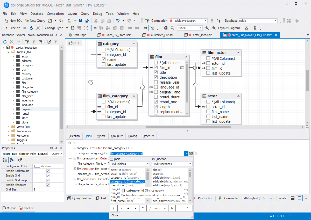 dbForge Studio for MySQL