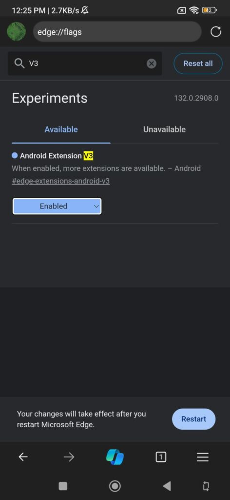 Microsoft Uji Coba Ekstensi Baru Edge Android