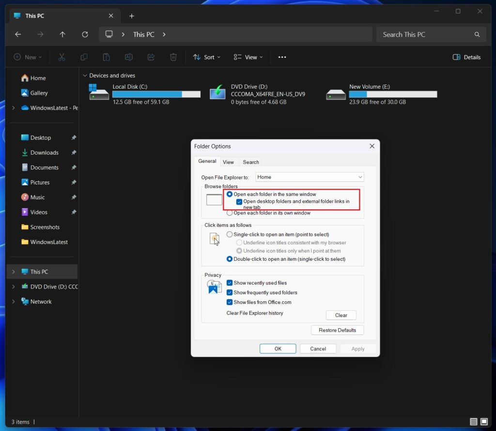 File Explorer di Windows 11 Kini Bagikan Smart Tabs