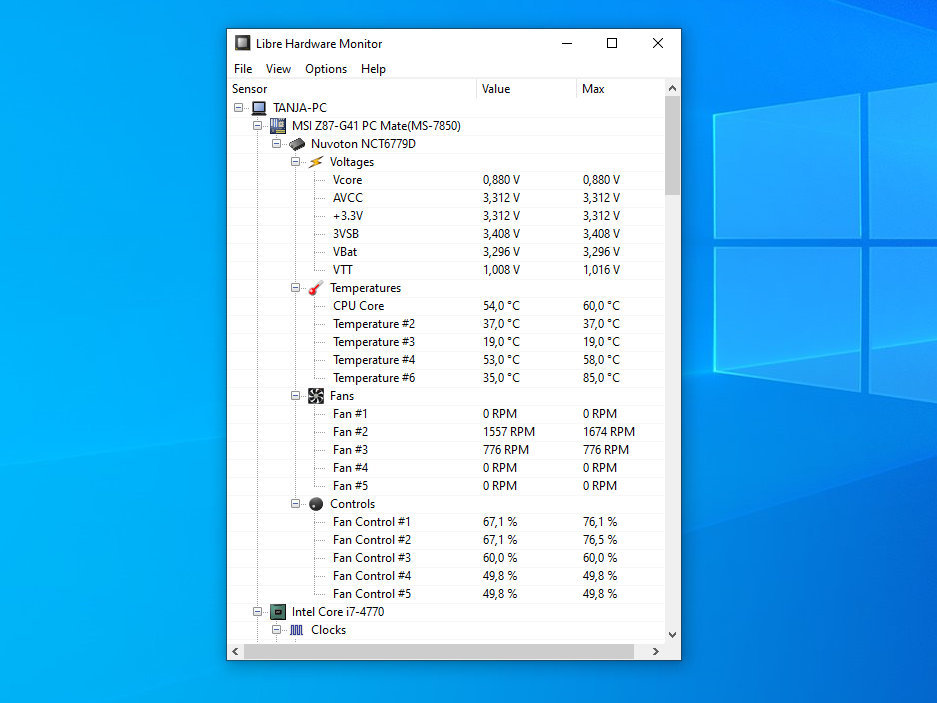 Libre Hardware Monitor