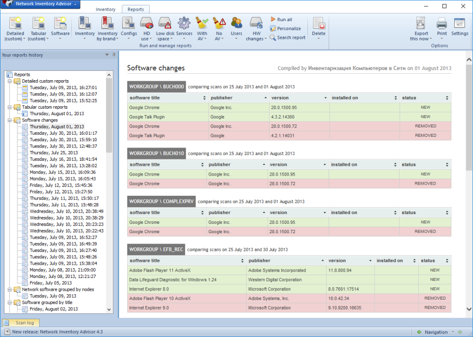 Network Inventory Advisor