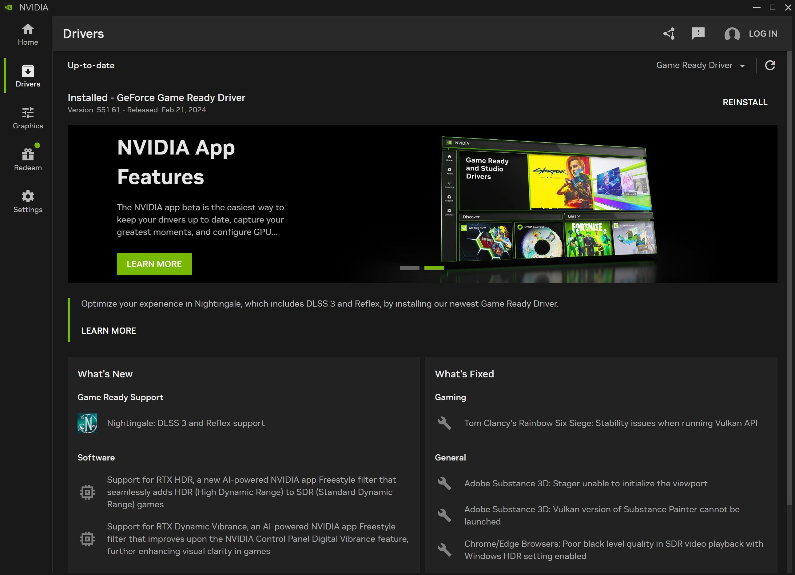 Nvidia App