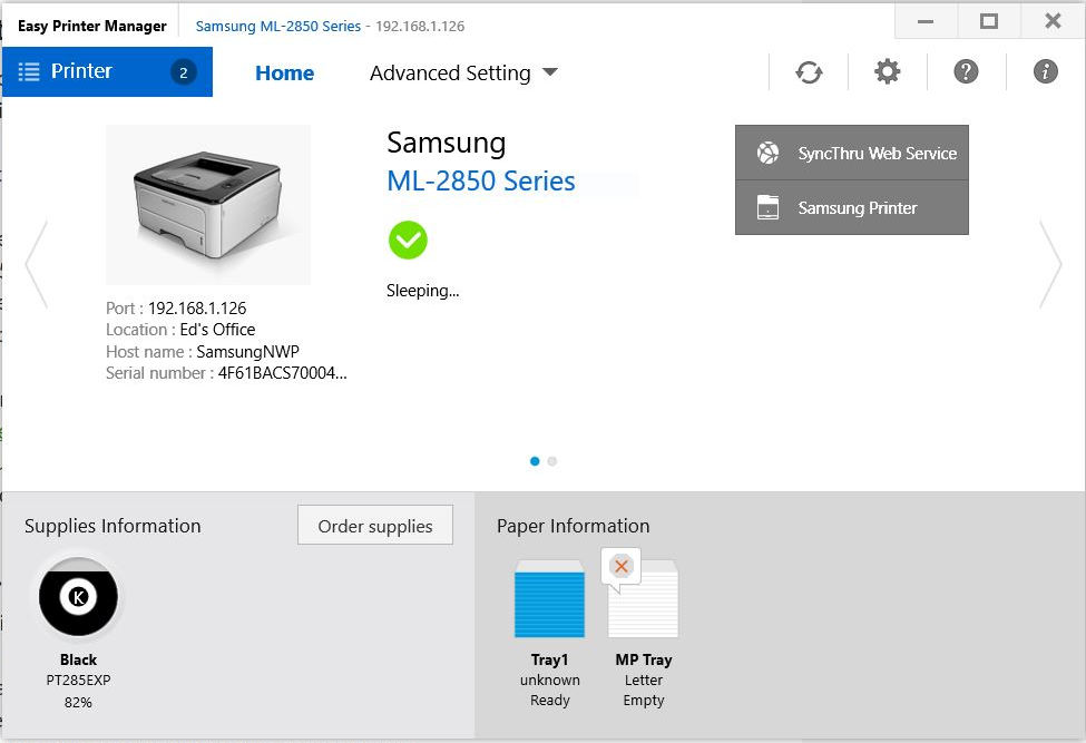 Download Samsung Easy Printer Manager