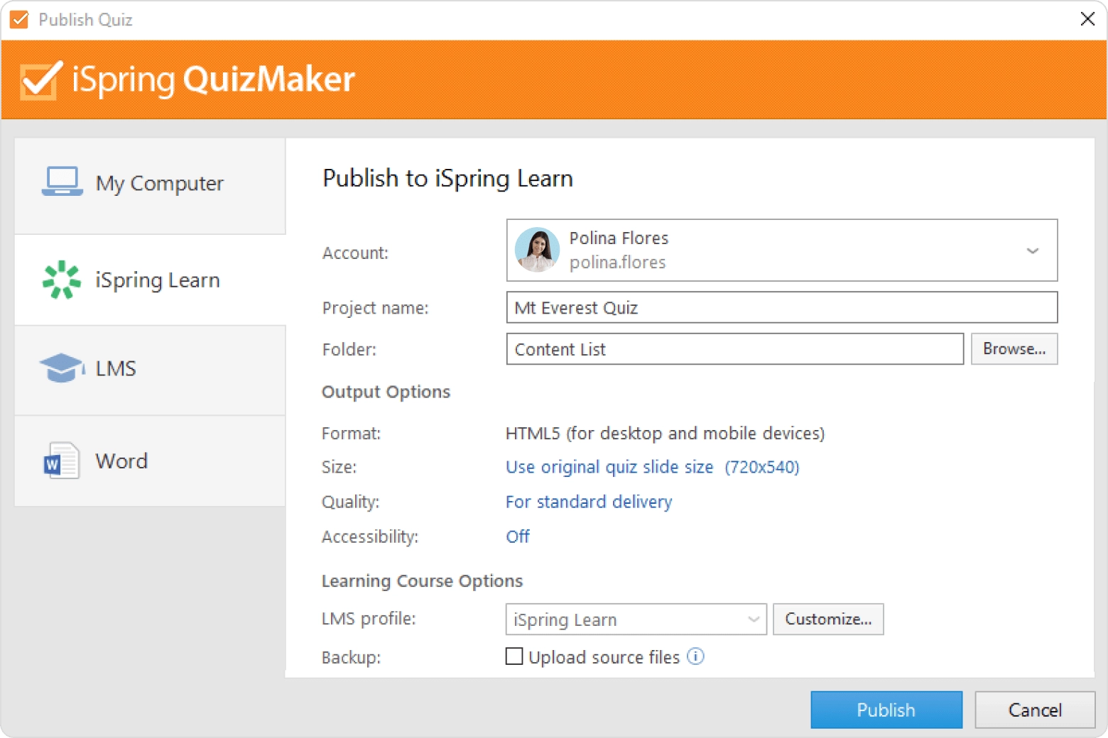 iSpring QuizMaker