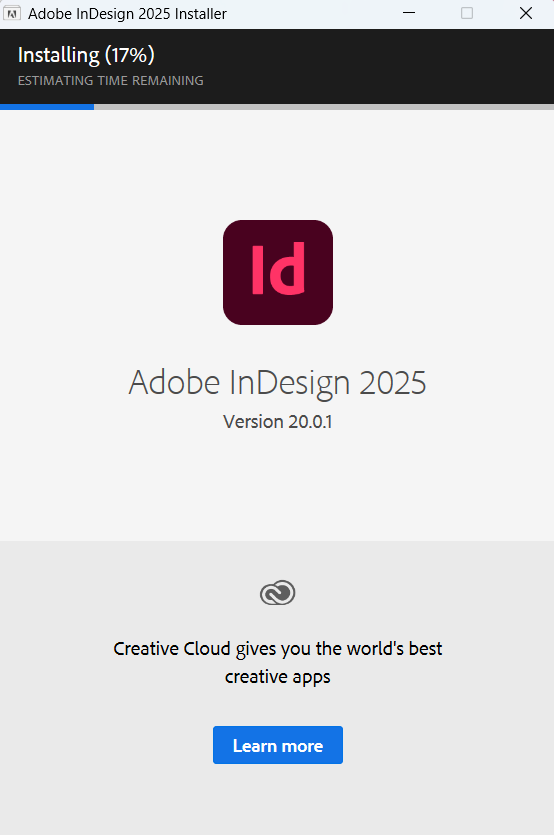 Instalasi Adobe InDesign 2025