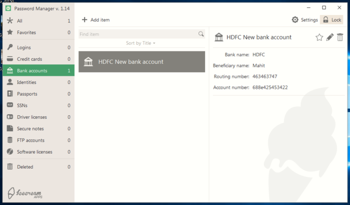Download Icecream Password Manager
