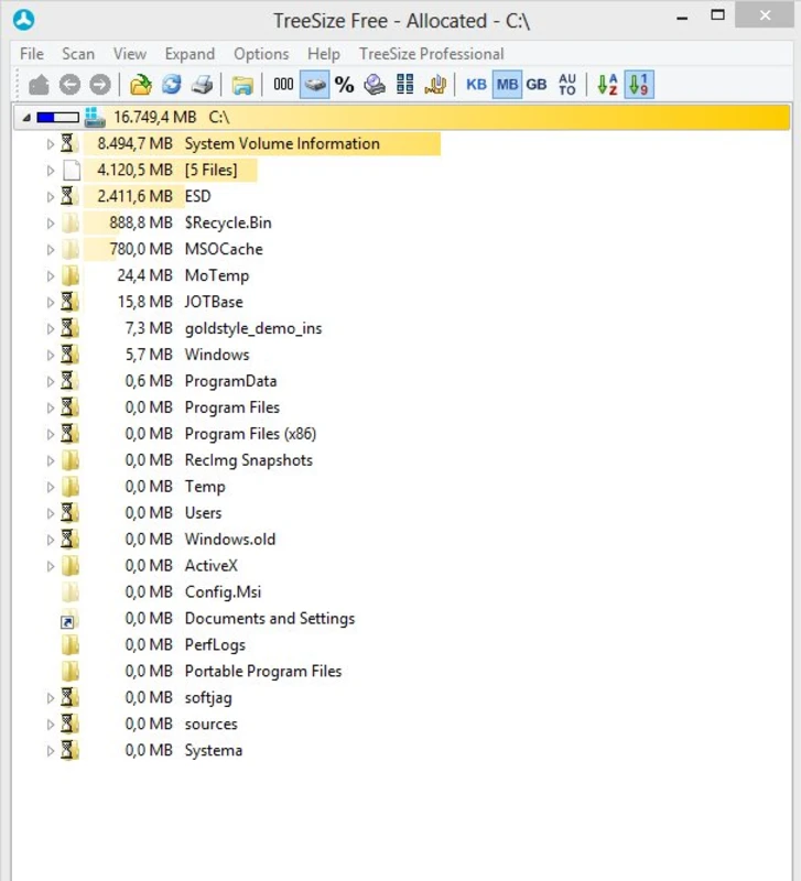 Download TreeSize Portable