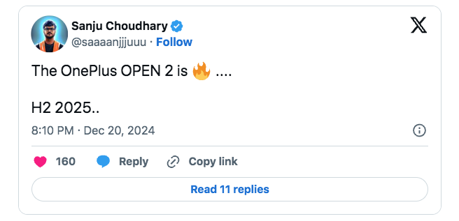 OnePlus Open 2 Kemungkinan Rilis di 2025 Nanti