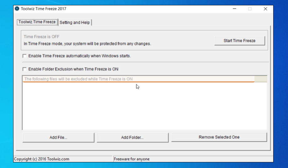 Toolwiz Time Freeze