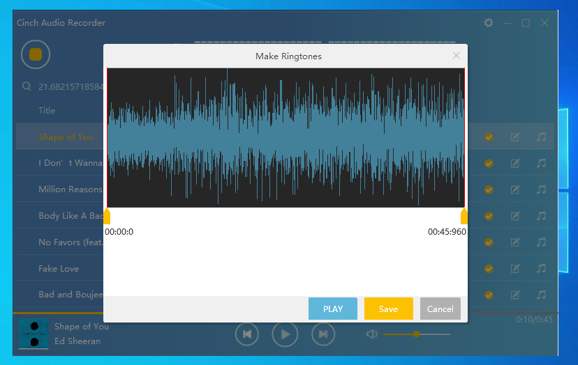 Cinch Audio Recorder