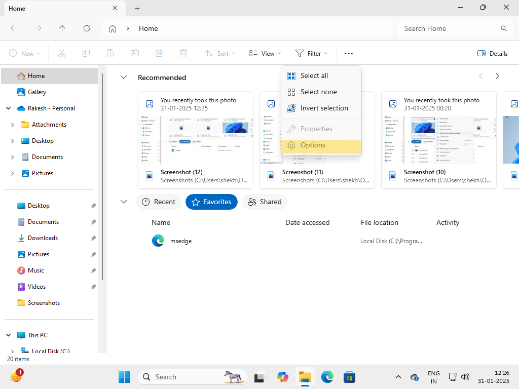 File Explorer Berikan Recommended Feed di Windows 11