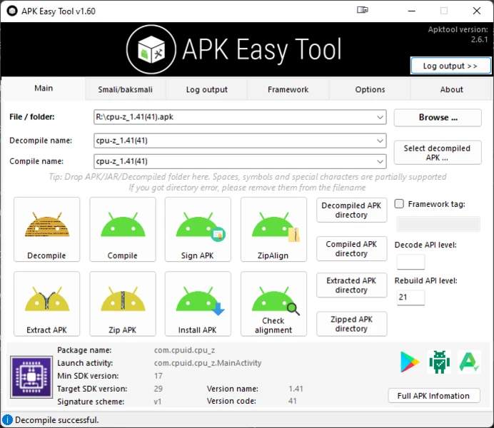 Download APK Easy Tool