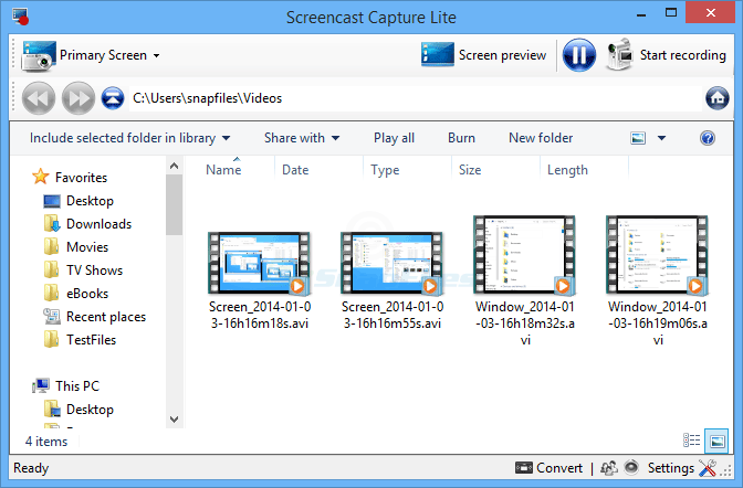 Download Screencast Capture Lite