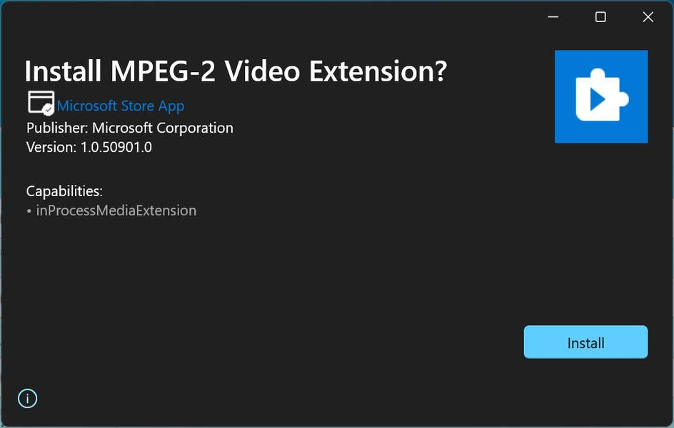 MPEG-2 Video Extension