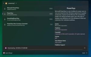 Lewat PowerToys Kini Unduh Aplikasi Lebih Cepat?